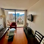 Gran Terraza Con Vista Apoquindo, Apartamento Para 4 Personas, Las Condes