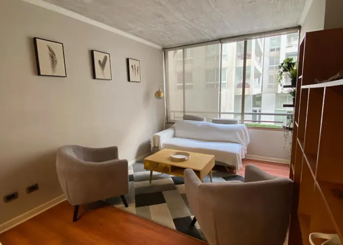 Comodo Y Moderno Apartamento En Las Condes 2Dorm, 2Banos, Open-Kitchen