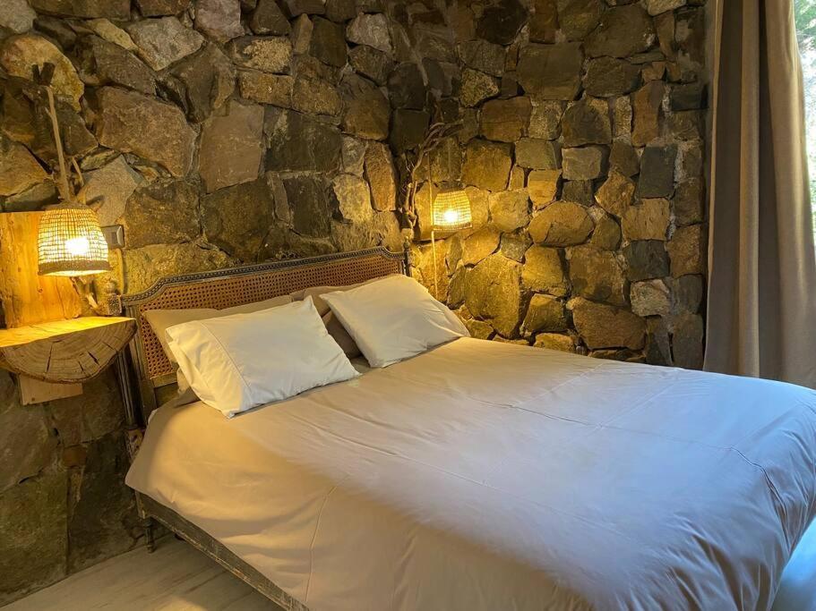 Casa De Piedra Entre Bosque Y Rio Casa de férias