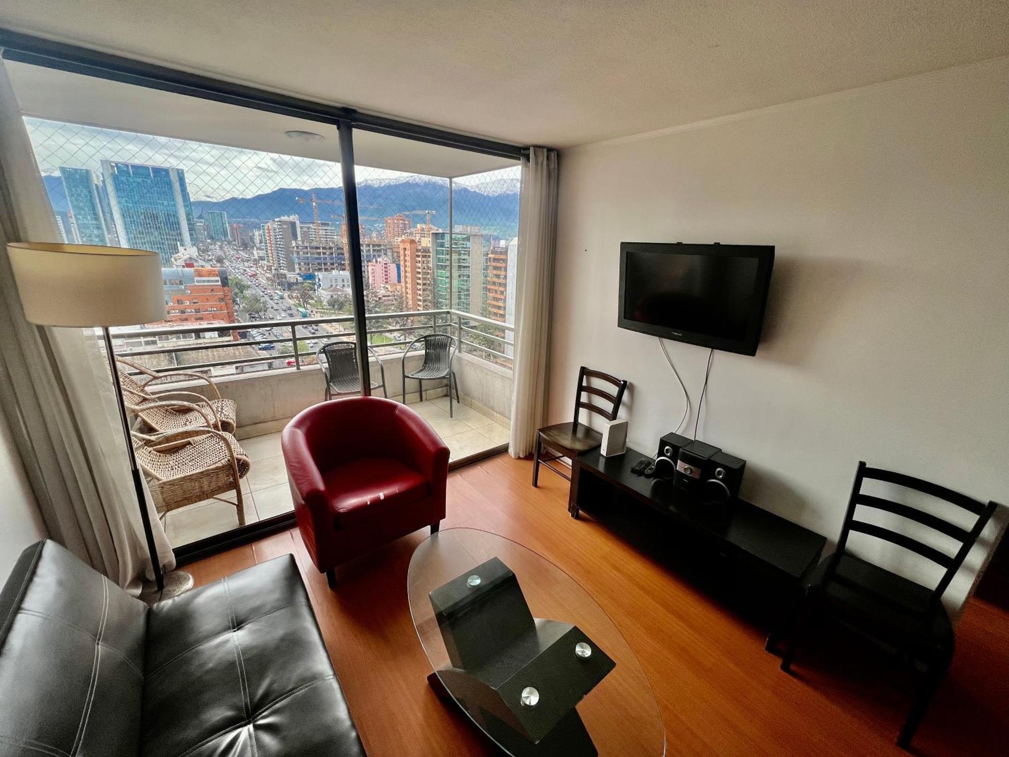 Gran Terraza Con Vista Apoquindo, Apartamento Para 4 Personas, Las Condes * Santiago de Chile
