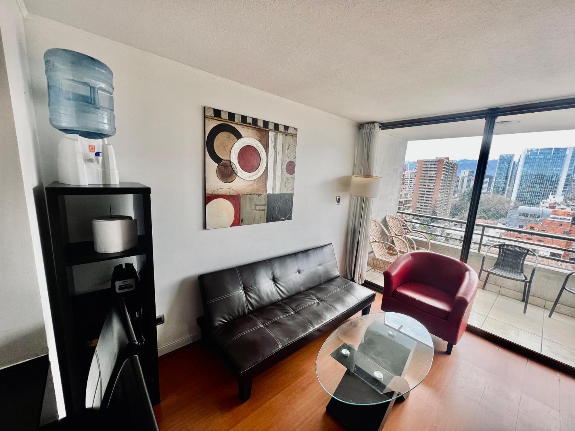 Apartamento Gran Terraza Con Vista Apoquindo, Apartamento Para 4 Personas, Las Condes *