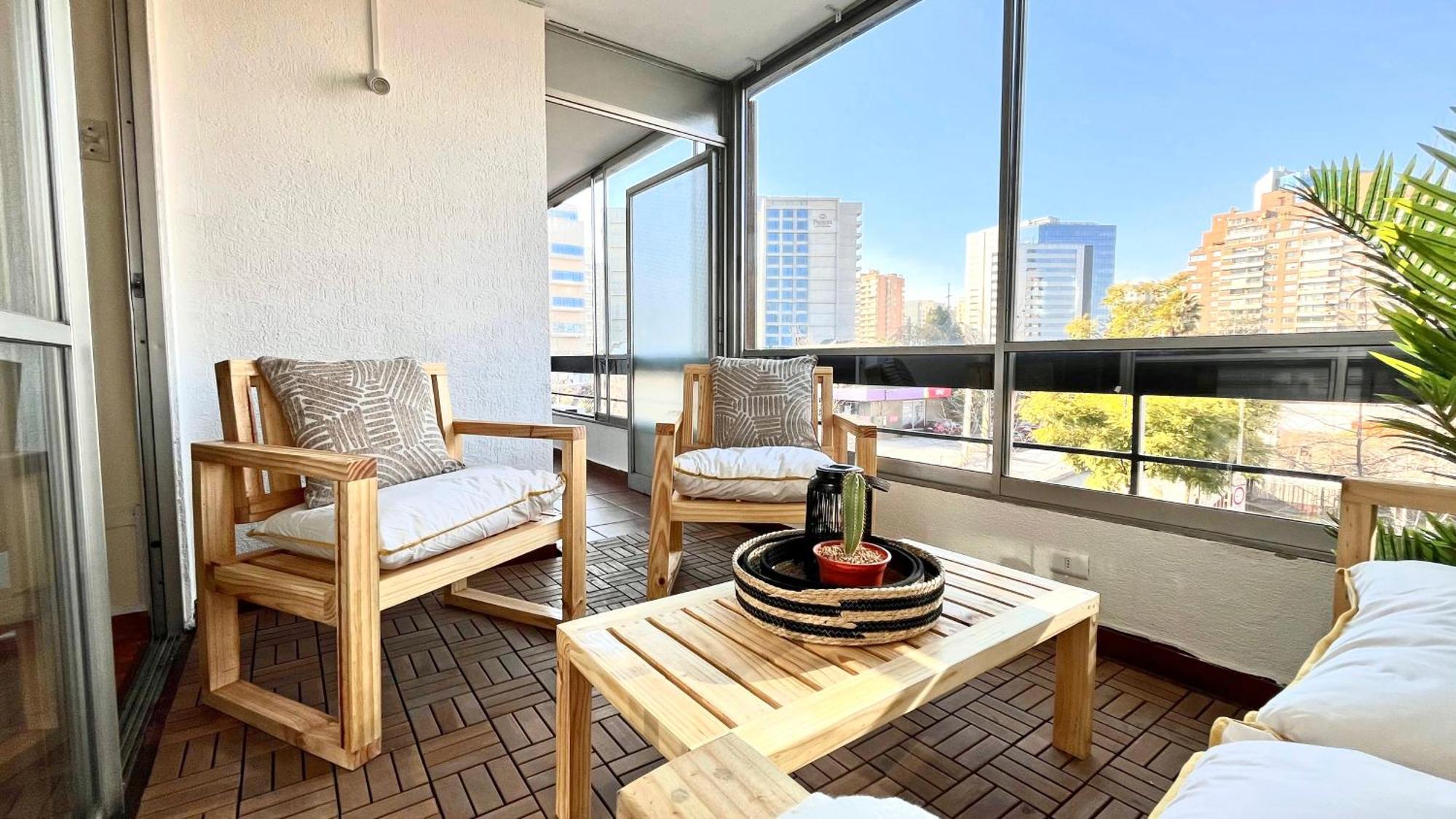 Apartamento Mall Parque Arauco, Mall Apumanque Y Metro Manquehe Santiago