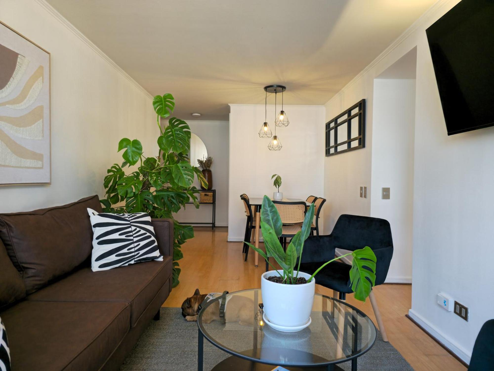 Dpto A Pasos Del Costanera Center Con Aire Acondicionado En Barrio El Golf Apartment Santiago