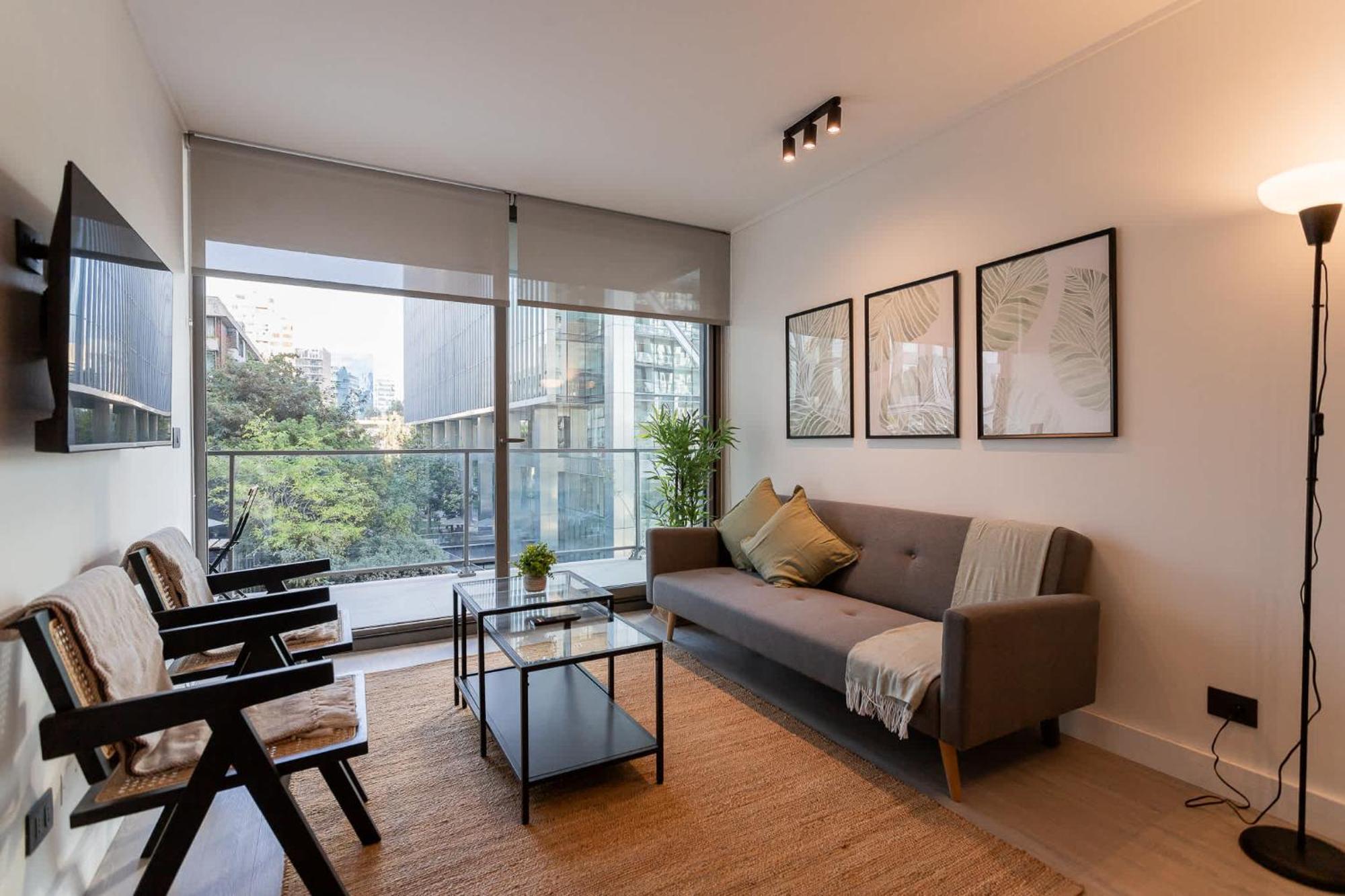 Apartment Charming 1br Retreat Close To Parque Arauco Mall *
