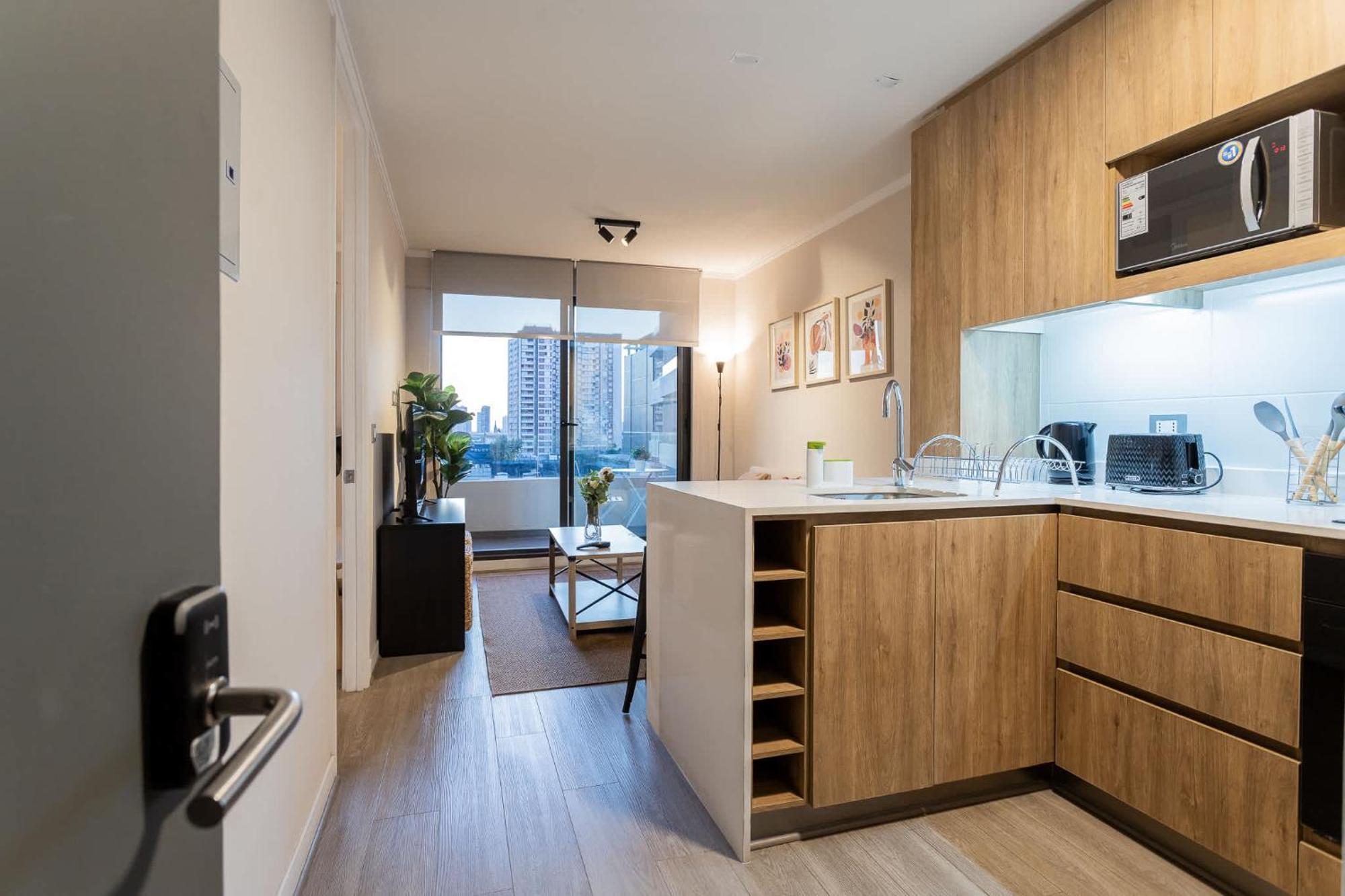 Trendy 1br Nunoa Your Urban Getaway Căn hộ Santiago