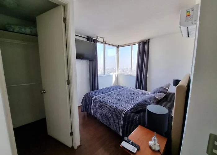 Departamento entero, vista panorámica - Metro Irarrázaval
