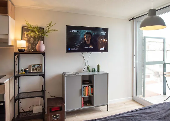Hom I Nuevo Y Luminoso Studio Con Terraza En Santiago