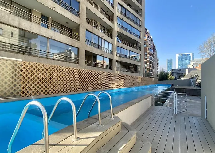 Apartamento Vista Apoquindo Con Piscina Las Condes