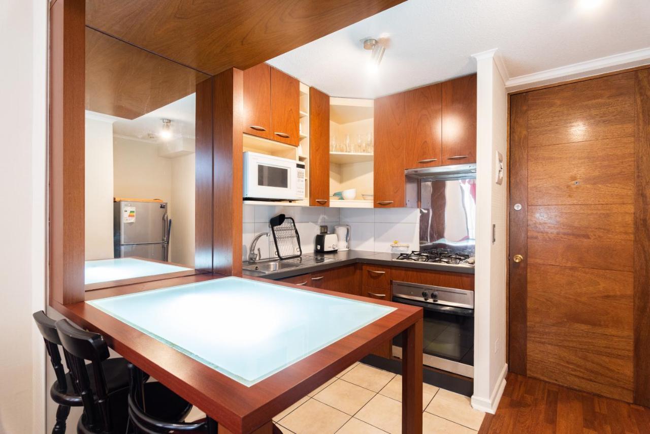 Apartamento Urban Burgundy - 1br, Metro, Wifi, Tv Santiago de Chile
