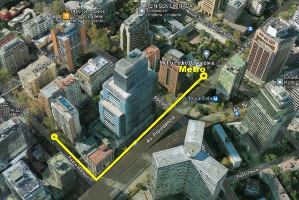 Providencia A Pasos Del Metro Pedro De Valdivia Apartment Santiago