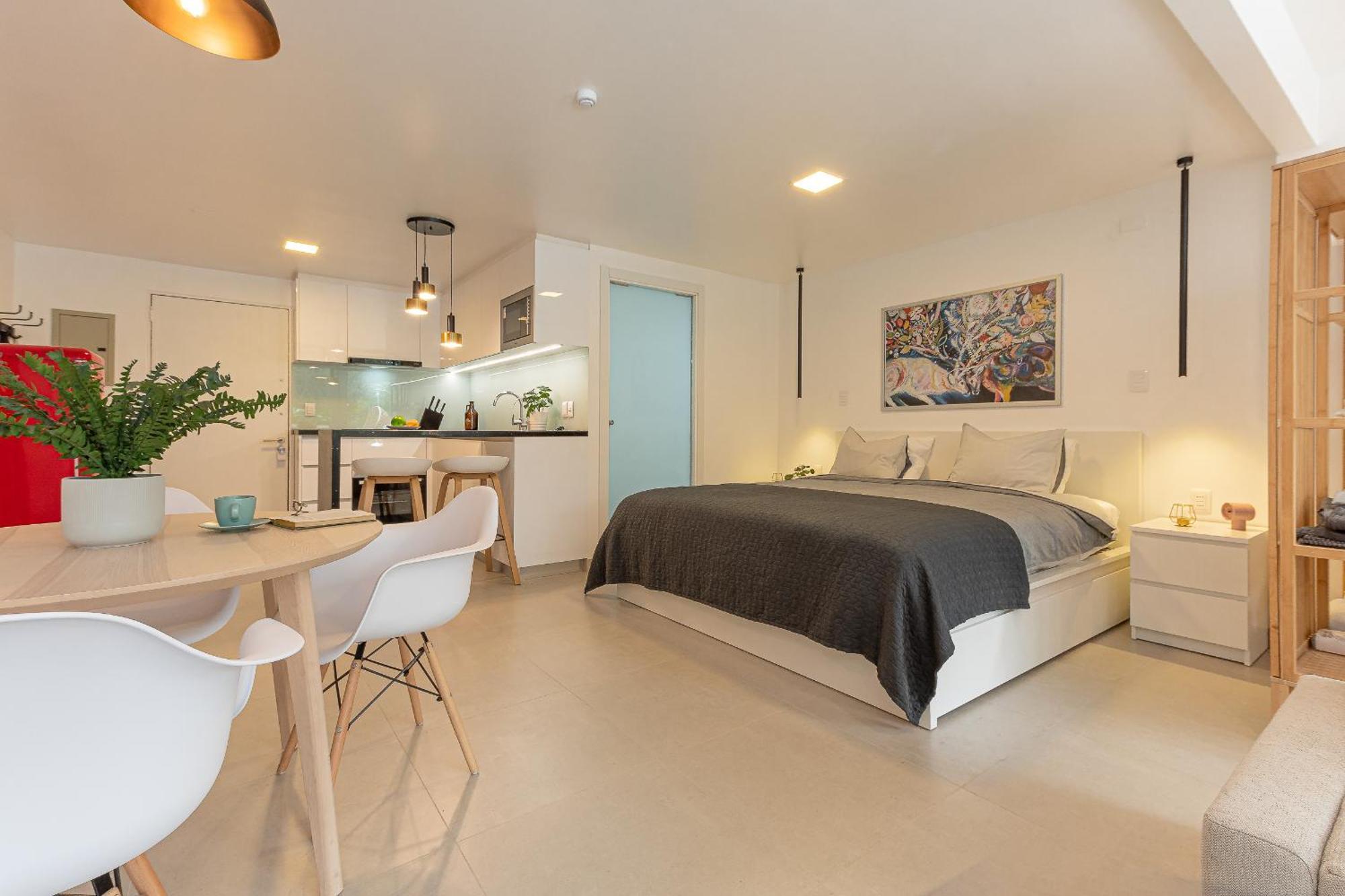 Apartamento King-size Bed With Terrace And Air Conditioning! Santiago