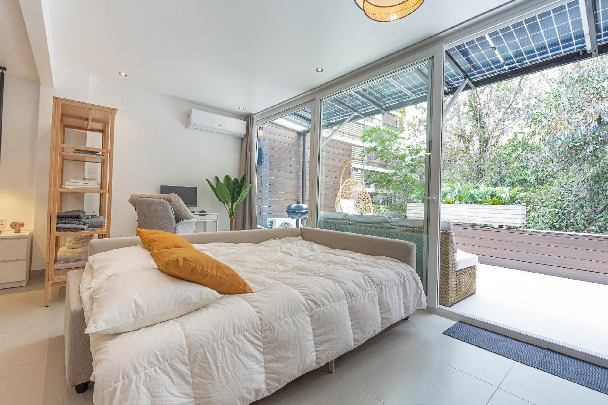King-size Bed With Terrace And Air Conditioning! Apartamento Santiago