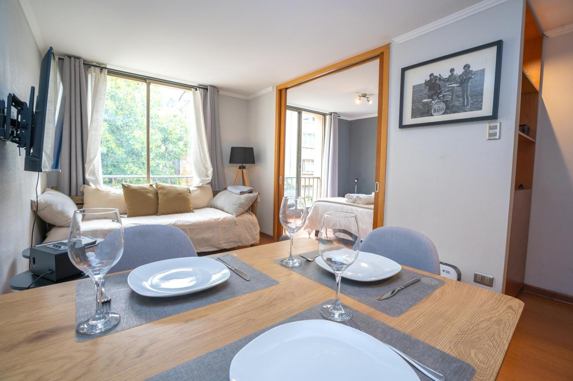 Lounge Lastarria - Wifi, 2 Beds, Equiped Kitchen *