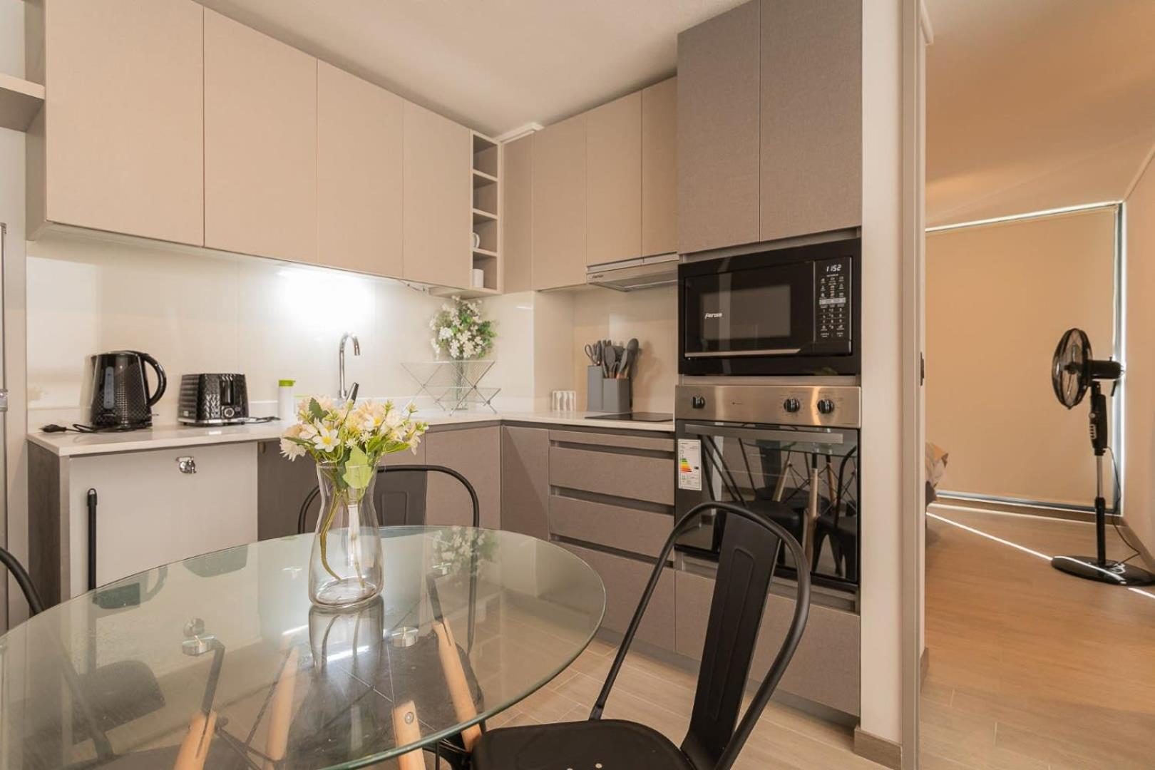 Apartamento Vive La Ciudad Apartamento 1d1b Para 3 Santiago