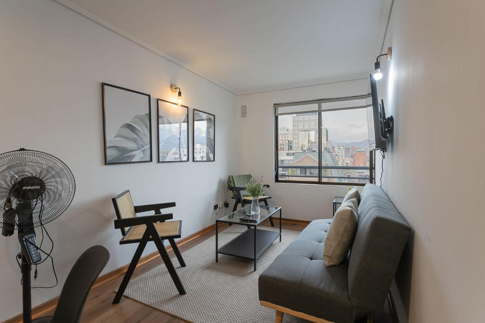 Lujo En Las Condes Amplio Y Deslumbrante Departamento Apartamento *