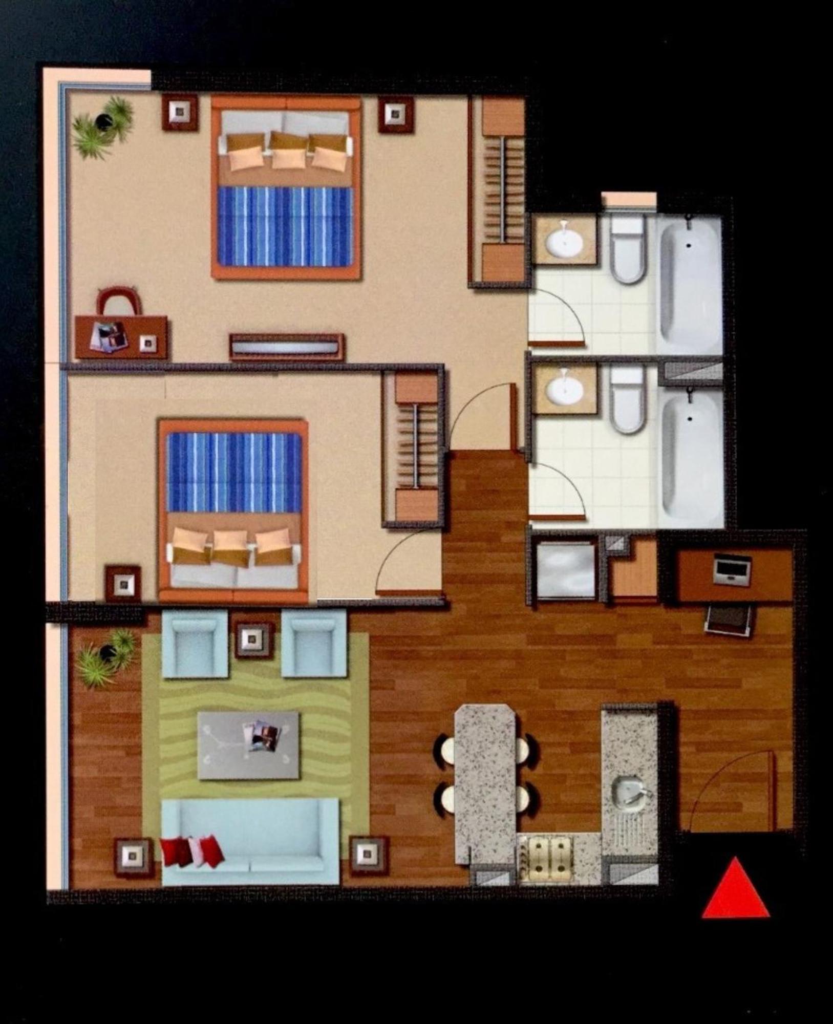Comodo Y Moderno Apartamento En Las Condes 2dorm, 2banos, Open-kitchen Apartment Santiago