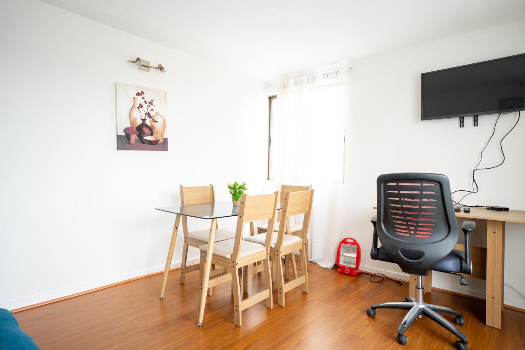 Bonito Departamento Cerca Del Parque Ohiggins * Santiago