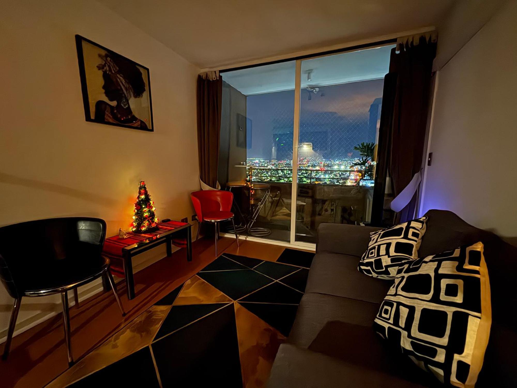Apartment Amazing View Of Santiago Con Calefaccion Y Estacionamiento Interior Santiago