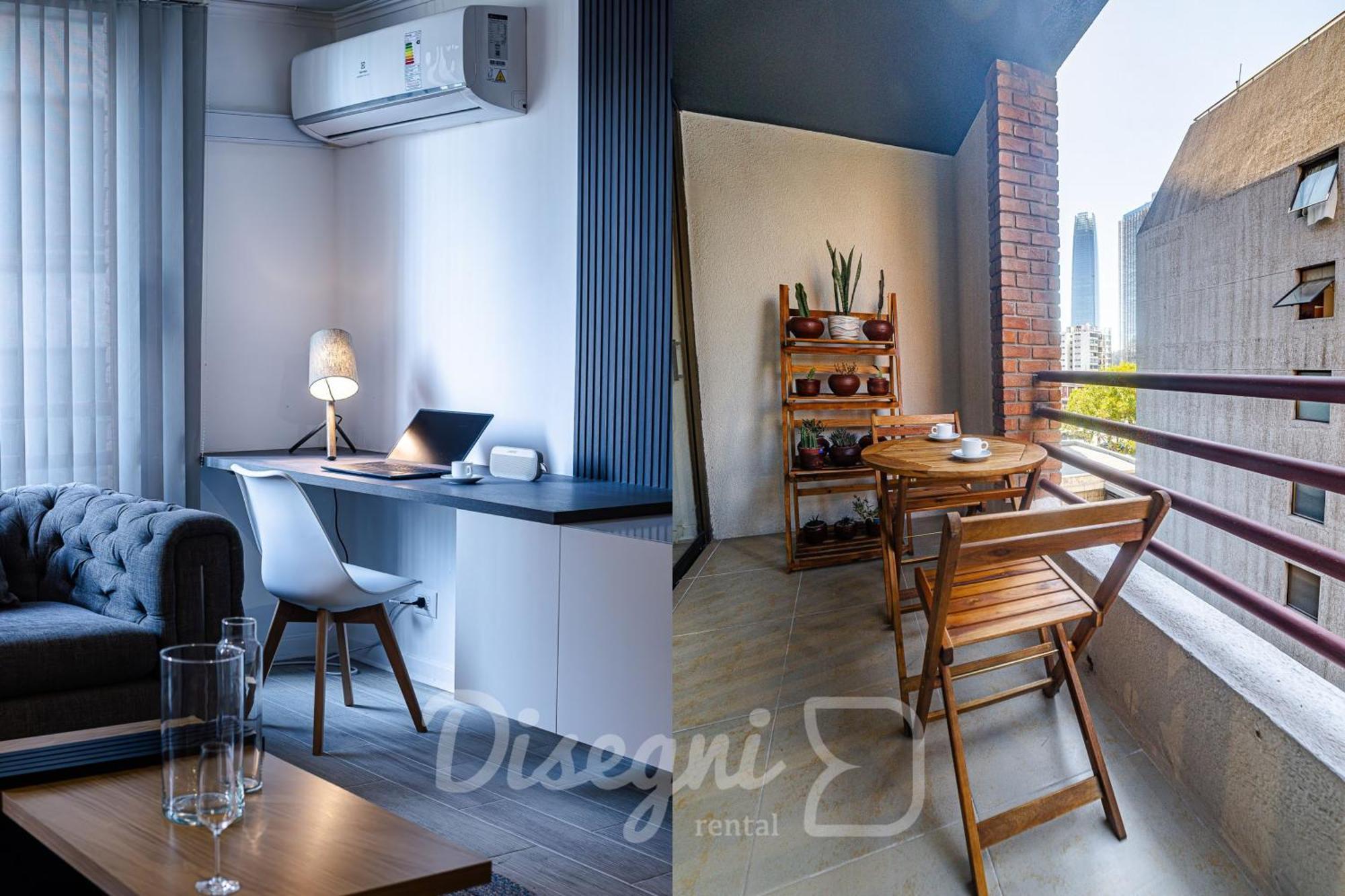 Apartment Departamento El Golf, Condes, Costanera Center Disegni 10 *