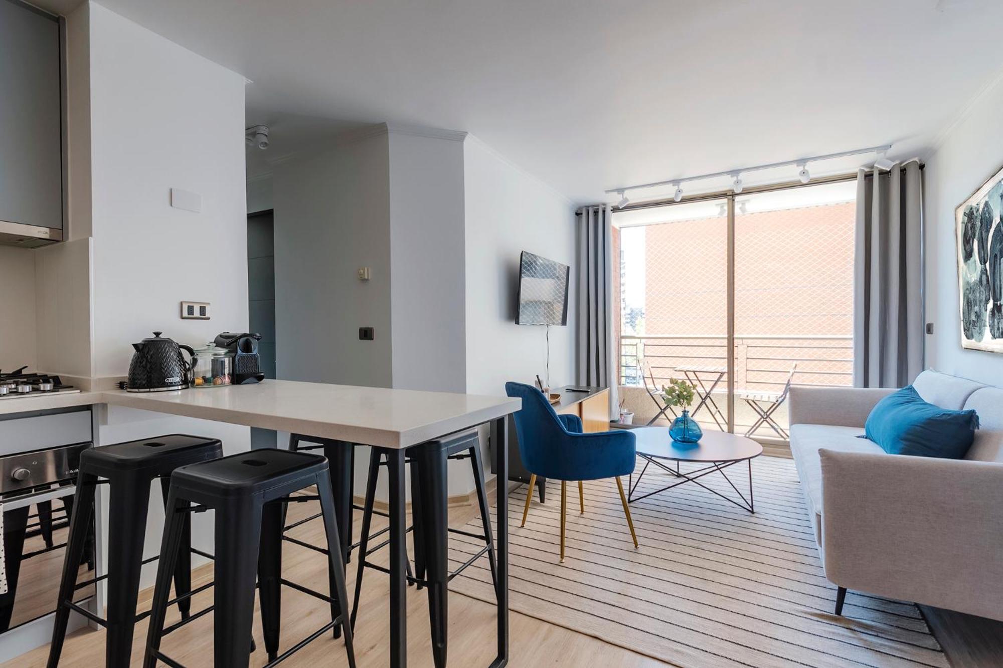 Apartamento Departamento Con Terraza En El Corazon De Providencia *