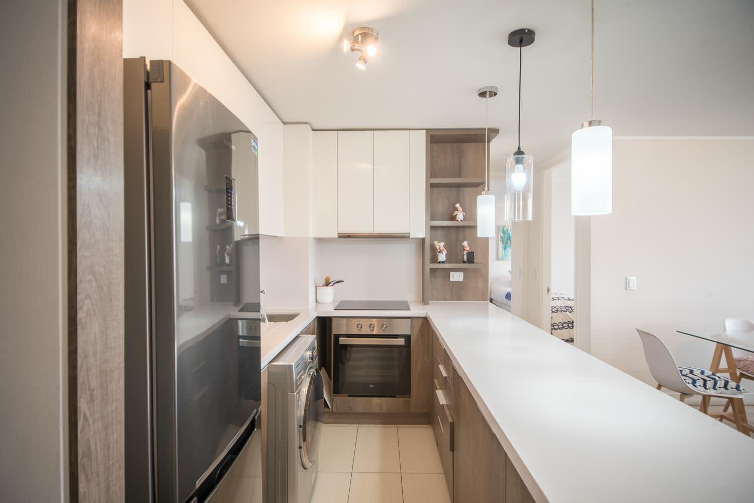 Apartment Premium 2br 2ba Parque Arauco - Balcon Con Malla