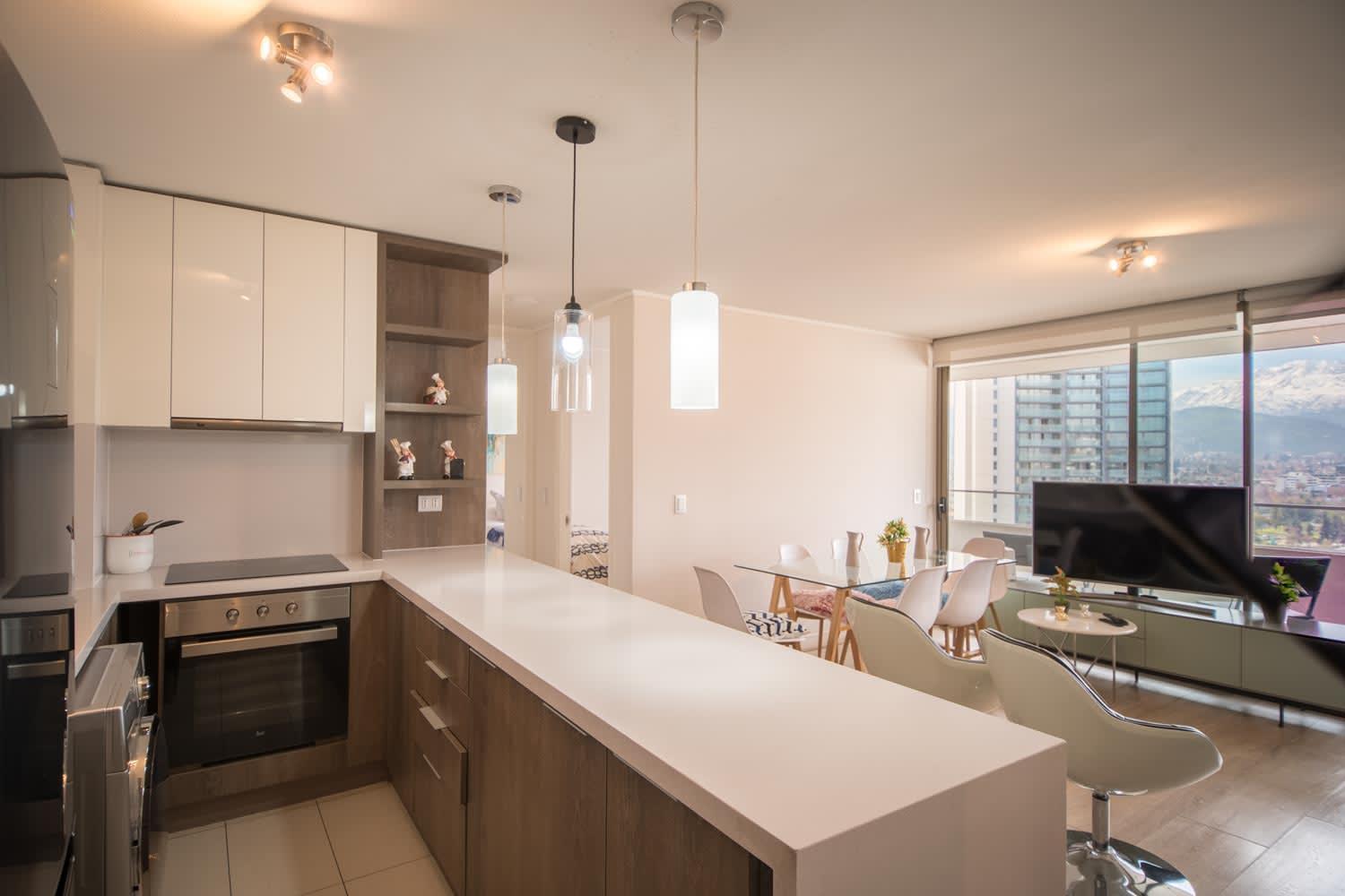 Premium 2br 2ba Parque Arauco - Balcon Con Malla Apartment *