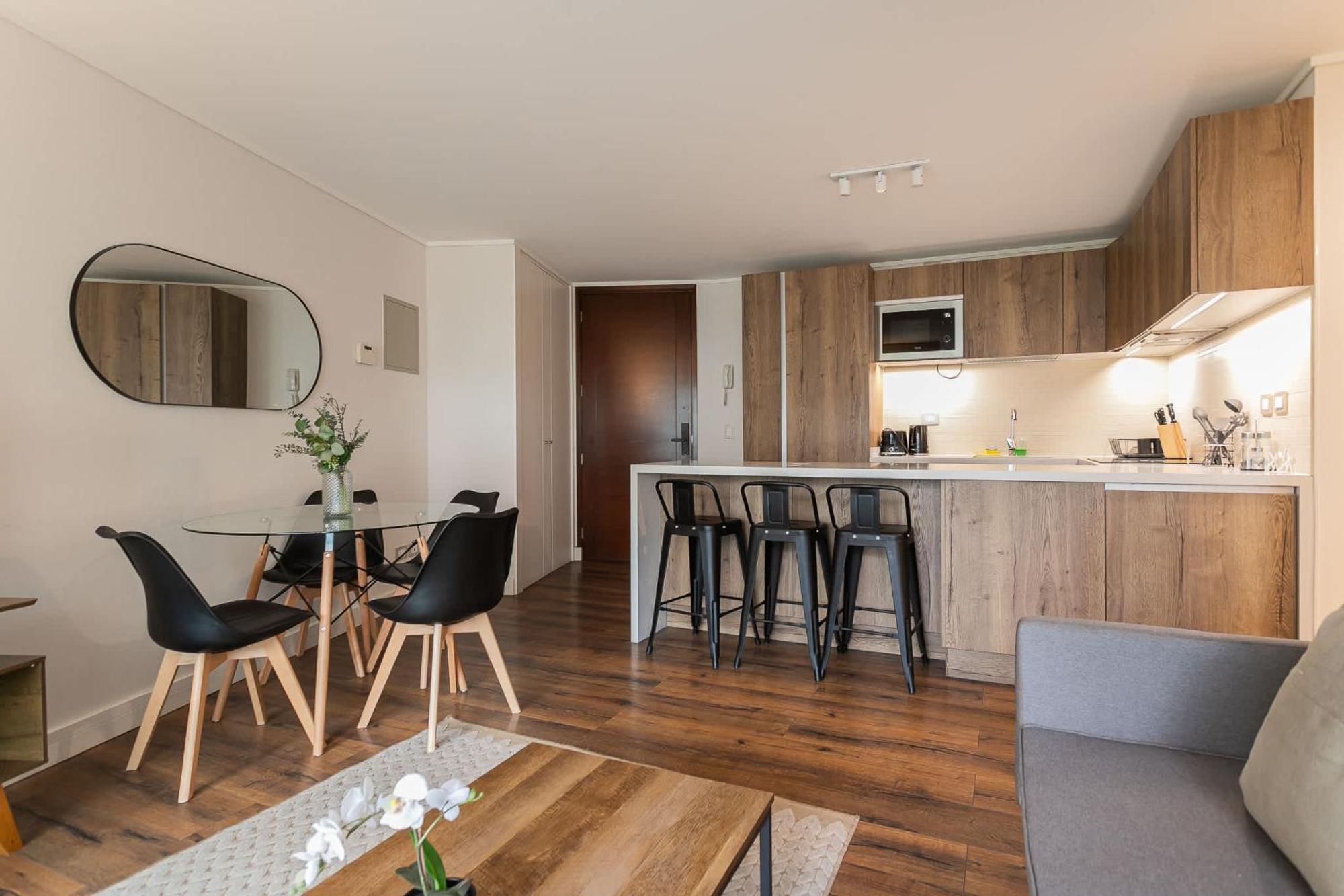 Apartamento Amplio Departamento En Manquehue Nte *