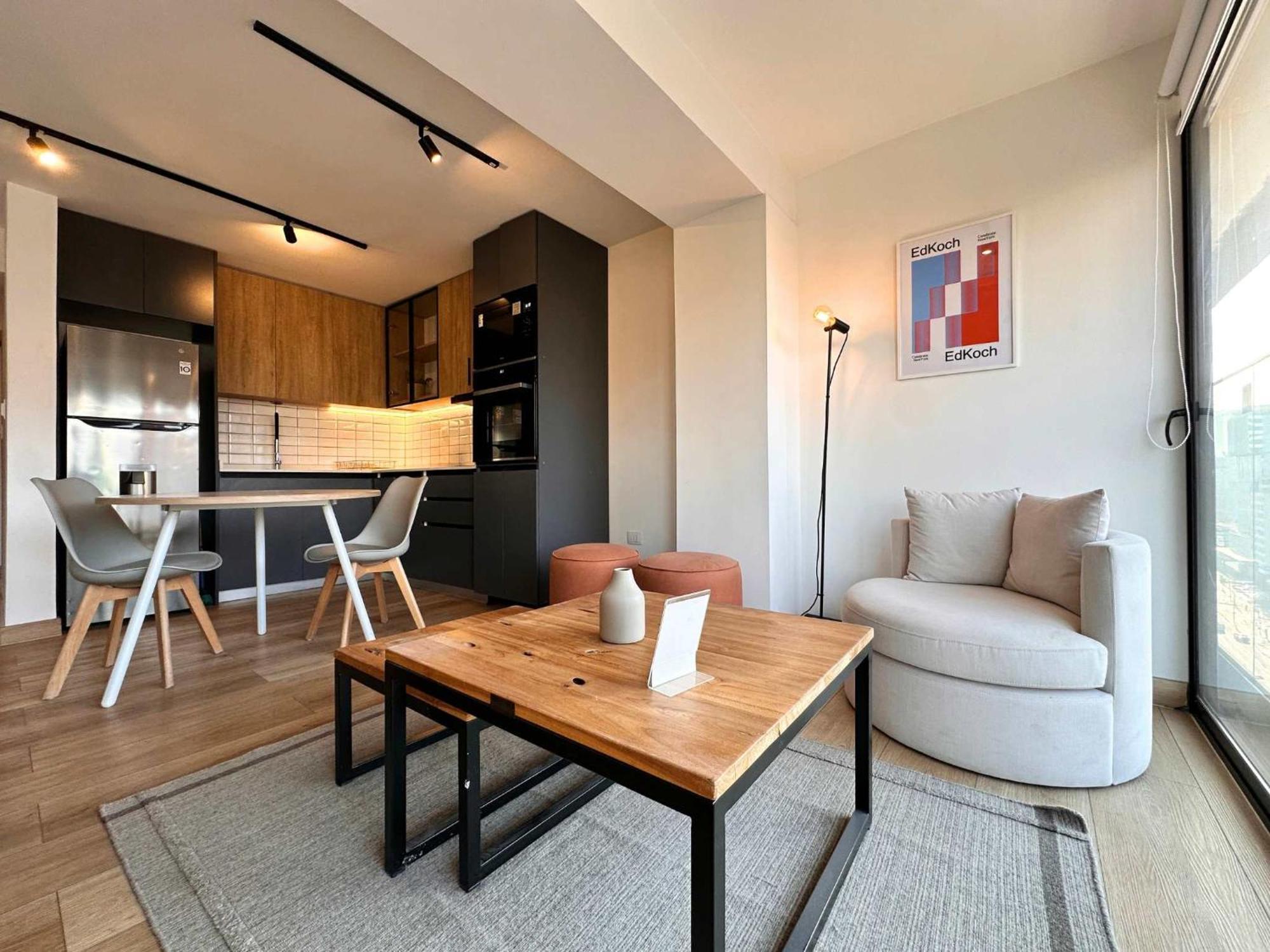 Apartment Vive La Modernidad Estudio En Barrio El Golf Santiago