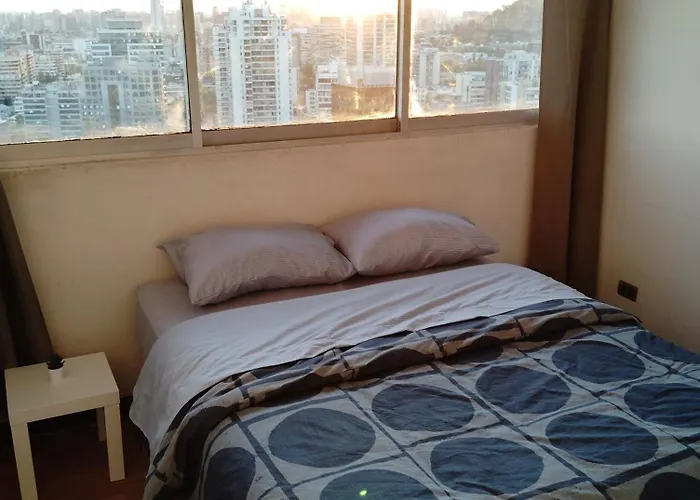 Habitacion Grande Con Cama Matrimonial En Departamento Compartido - Providencia