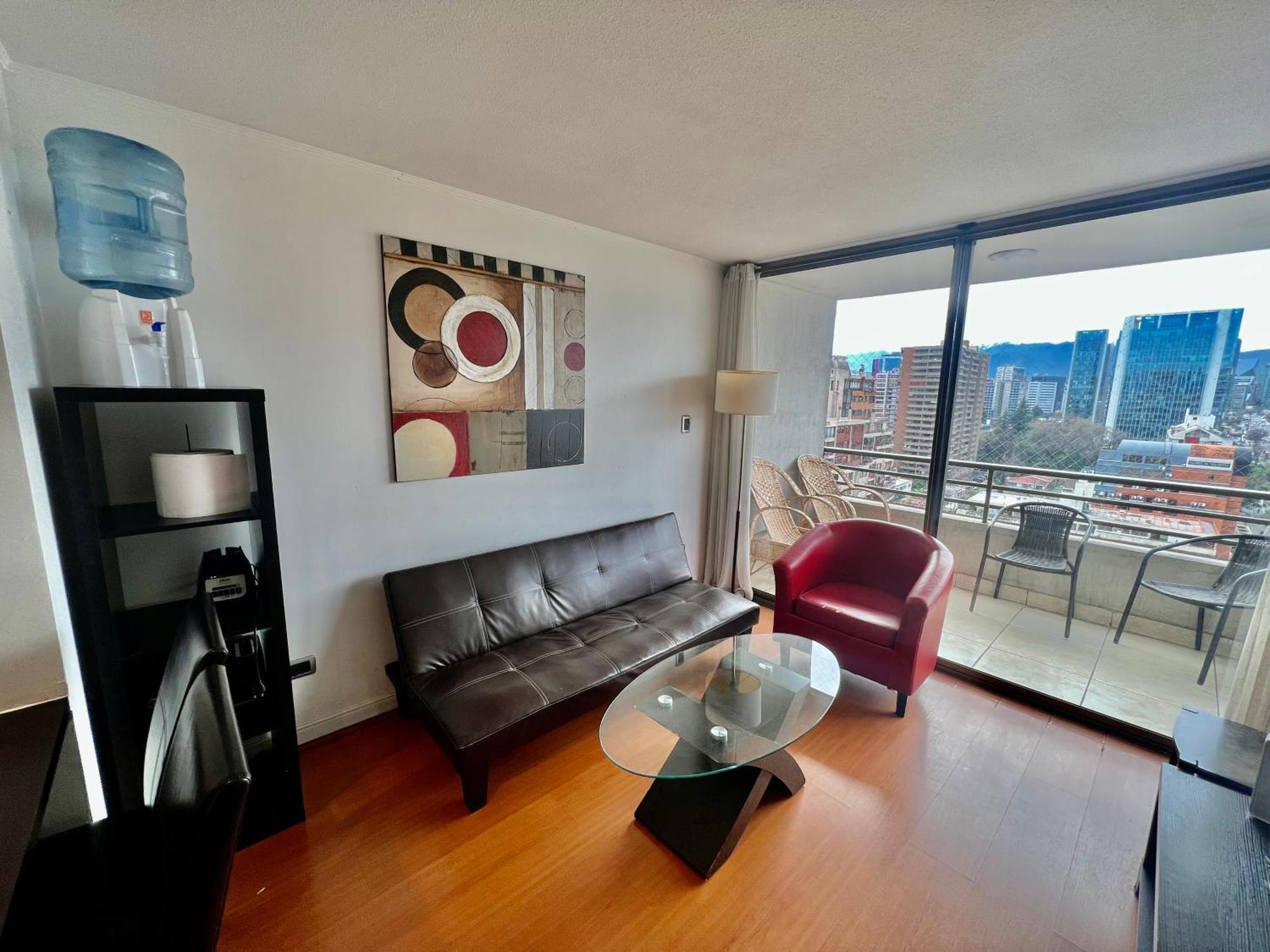 Gran Terraza Con Vista Apoquindo, Apartamento Para 4 Personas, Las Condes * Santiago