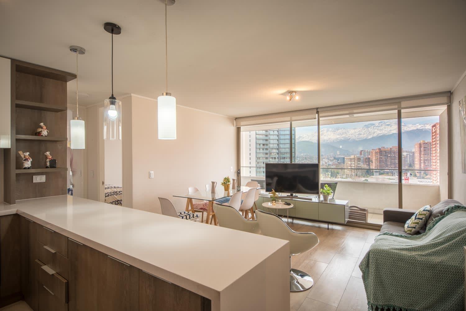 Premium 2br 2ba Parque Arauco - Balcon Con Malla Santiago