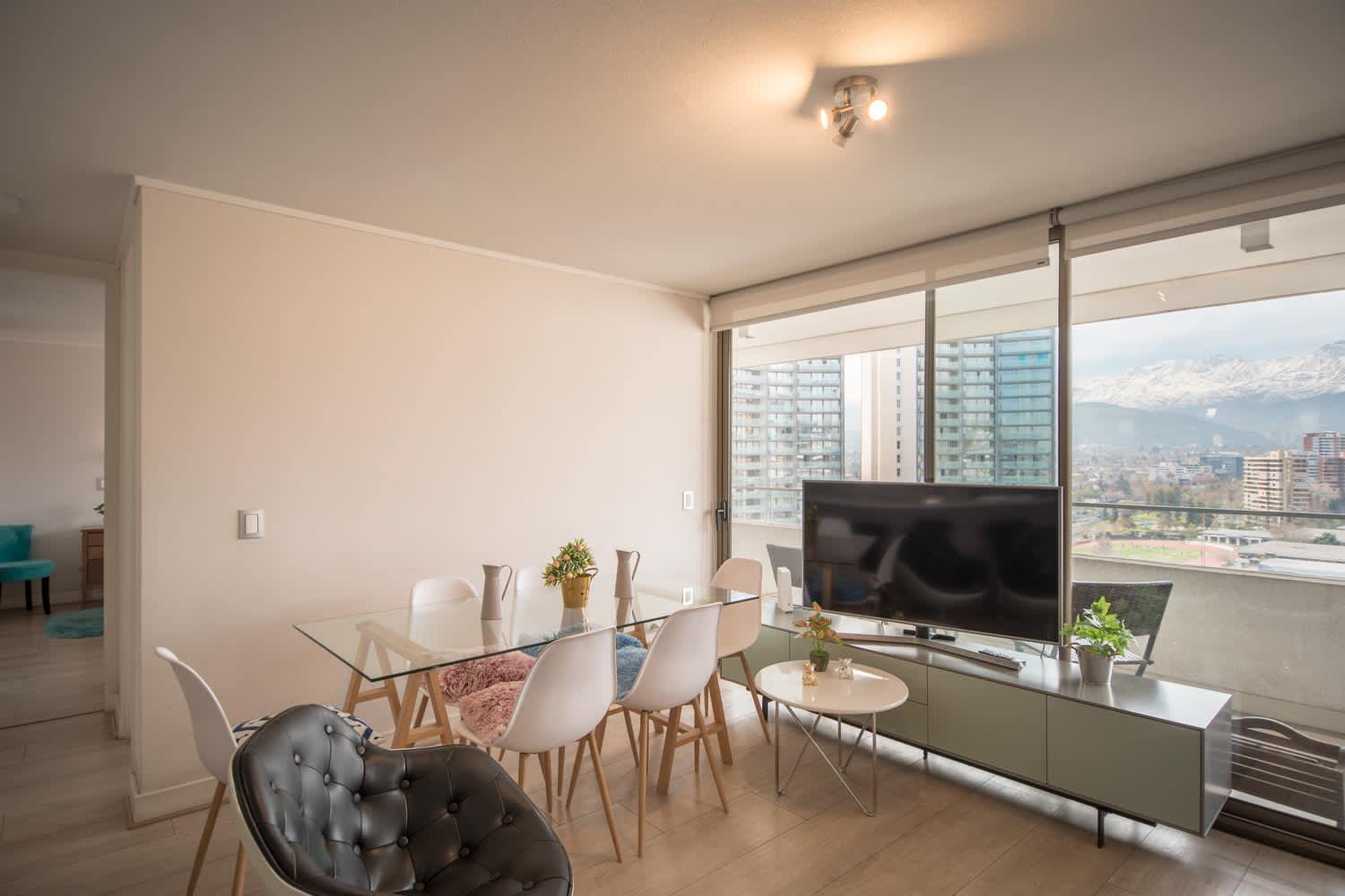 Premium 2br 2ba Parque Arauco - Balcon Con Malla