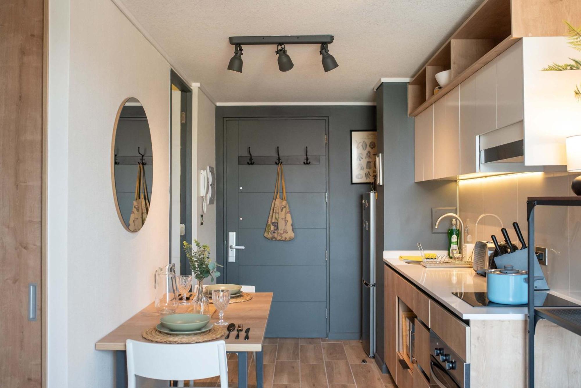 Hom I Nuevo Y Luminoso Con Terraza En Apartamento Santiago