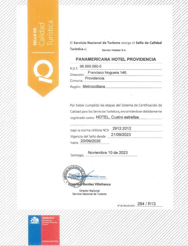 Hotel Panamericana Providencia Santiago