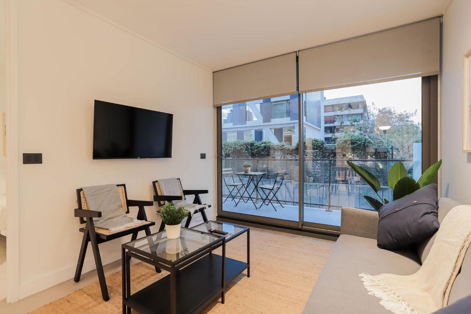 Cozy And Comfortable Parque Arauco Mall 1be Apartamento
