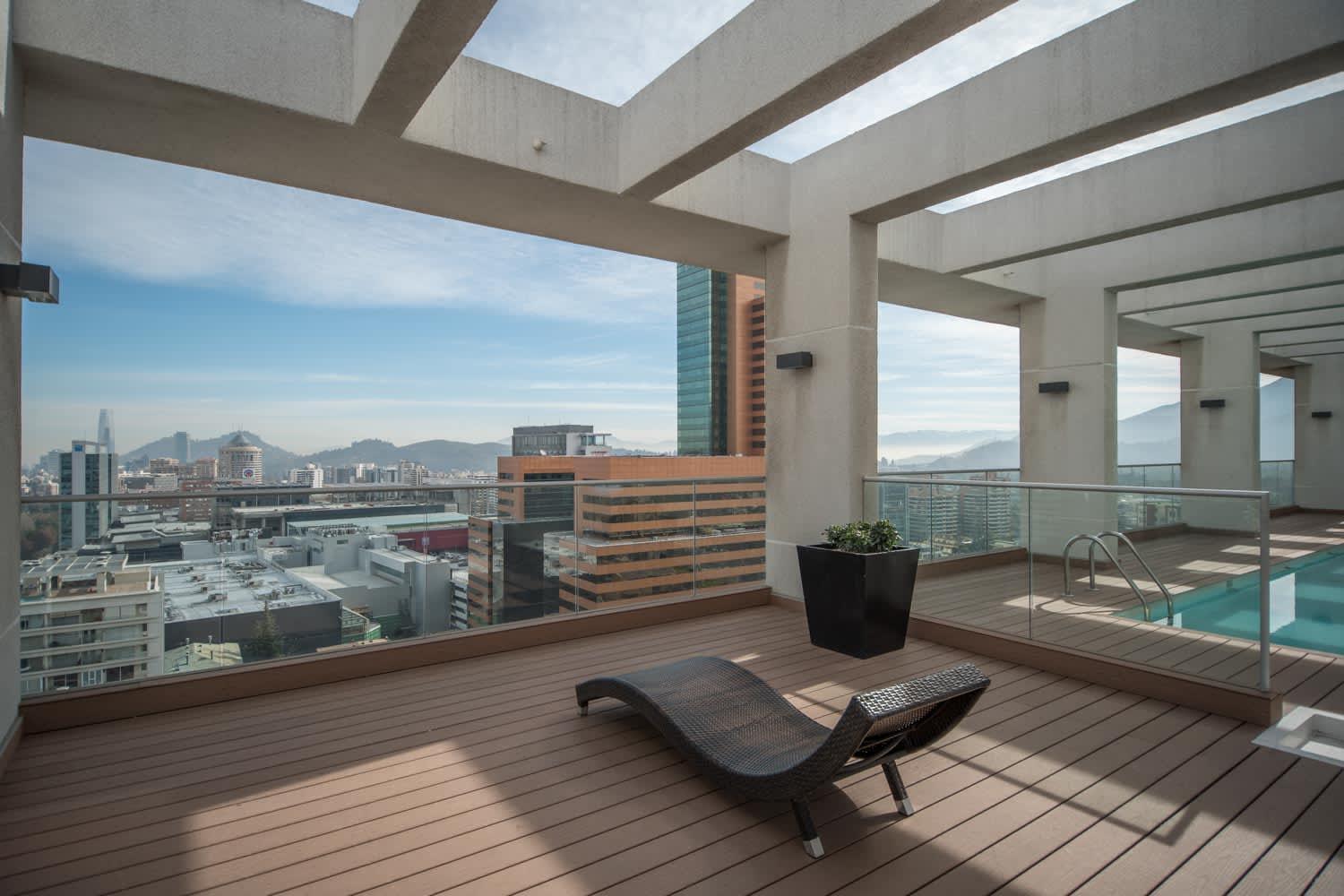 Premium 2br 2ba Parque Arauco - Balcon Con Malla Apartment Santiago